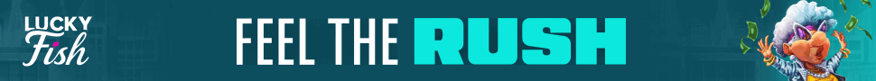 Lucky Fish Feel The Rush Playtech campaign banner